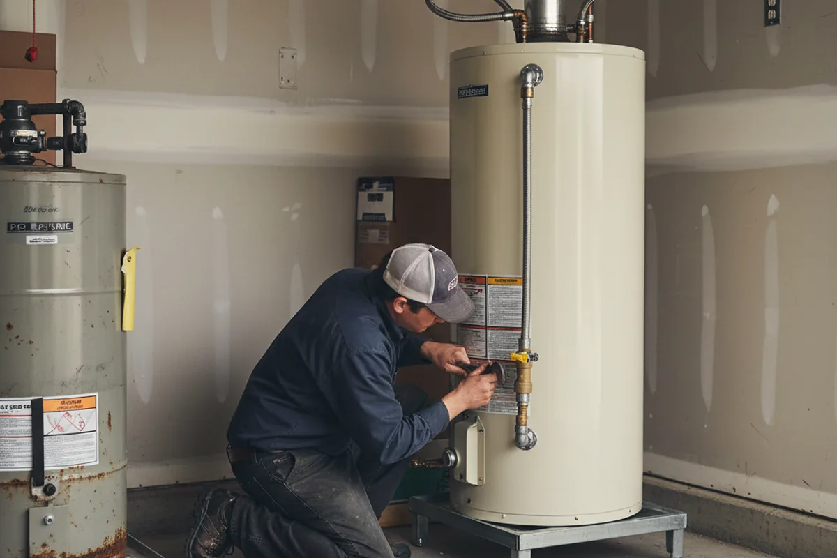 Water heater and shutoff valve replacement in Rego Park