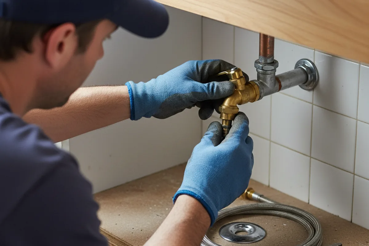 Shutoff valve and fitting work during Faucet and Fixture Repair in Rego Park